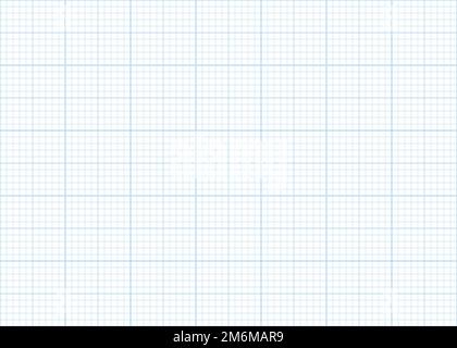 Millimeter graph paper grid seamless pattern. Abstract geometric square background. Line blueprint pattern for school, technical engineering scale Stock Vector