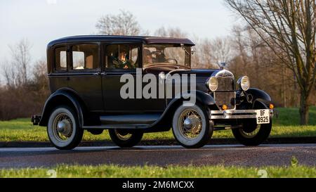 1929 black vintage Ford Model A car Stock Photo