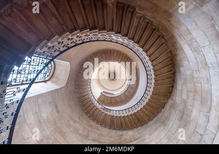 The Dean's spiral staircase at St Paul's Cathedral in London, United Kingdom. Stock Photo