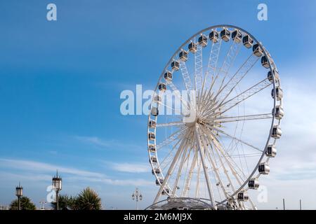 BRIGHTON, EAST SUSSEX, UK - JANUARY 27 : View of the ferris wheel in Brighton on January 27, 2013 Stock Photo