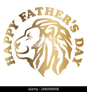 Happy Father’s Day vector symbol illustration isolated on a white background. Stock Vector