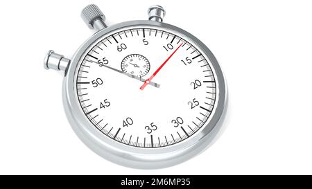 Classic stopwatch isolated on white background Stock Photo - Alamy