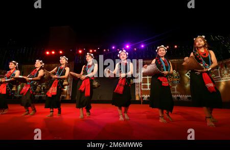 Artists perform at Octave 2023 northeast cultural festival organised by south zone cultural center ministry of culture in Chennai Stock Photo