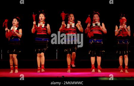 Artists perform at Octave 2023 northeast cultural festival organised by south zone cultural center ministry of culture in Chennai Stock Photo