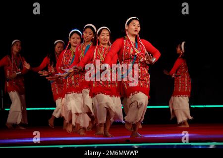 Artists perform at Octave 2023 northeast cultural festival organised by south zone cultural center ministry of culture in Chennai Stock Photo