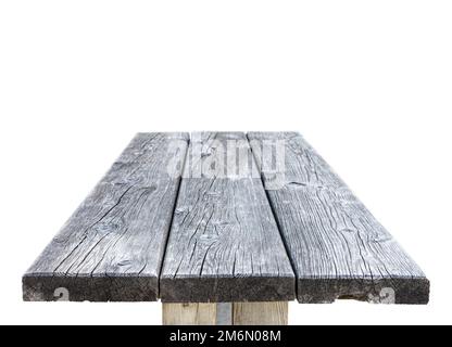Old empty wooden table Stock Photo