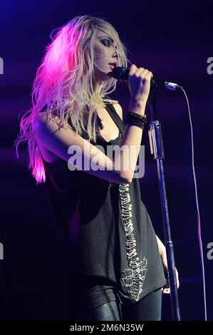 Taylor Momsen of The Pretty Reckless performs at Revolution Live on September 27, 2013 in Ft Lauderdale, Florida. (Photo by Jeff Daly/Invision/AP)