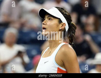 File photo dated 30-08-2022 of Emma Raducanu, who was forced to retire hurt from her second-round match at the ASB Classic in New Zealand after rolling her ankle 11 days before the start of the Australian Open. Issue date: Thursday January 5, 2023. Stock Photo