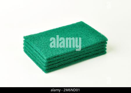 Scouring pad isolated on white background Stock Photo