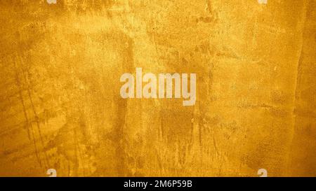Texture of golden decorative plaster or concrete. Abstract grunge background for design Stock Photo