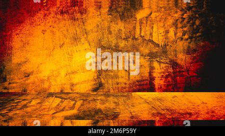 Abstract gold stucco wall texture, plaster yellow pattern background. Stock Photo