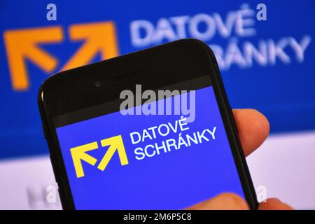 Czech data boxes, illustrative picture. (CTK Photo/Petr Svancara) Stock Photo