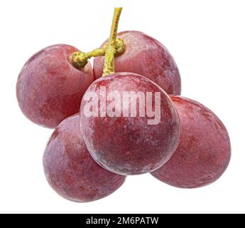 Red grape isolated on white background Stock Photo