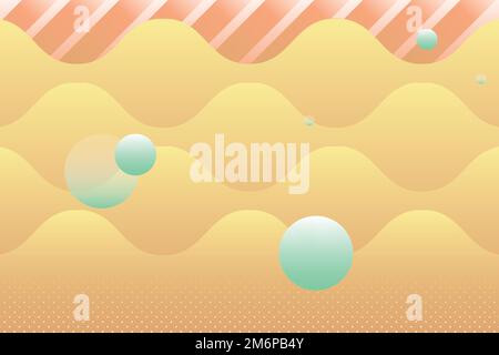 Yellow geometric abstract patterned background vector Stock Vector