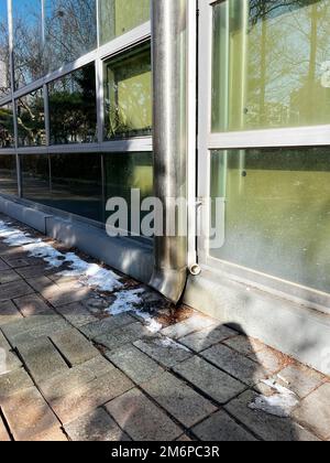 Drainpipe of building Stock Photo