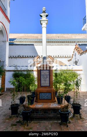 Courtyard of the Hospital de la Caridad Church in Seville, Spain Stock Photo