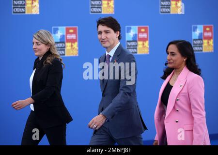 Canada's Prime Minister Justin Trudeau and Foreign Minister Melanie Joly Stock Photo