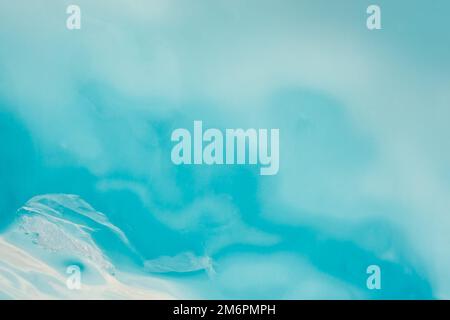 Blue ice abstract textured background Stock Photo