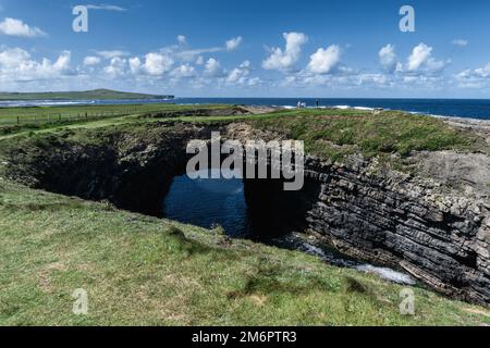 Bridges of Ross landscape in County Clare of western Ireland Stock Photo