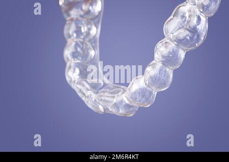 orthodontic treatment, invisible braces, new orthodontic technology, Occlusal Splint Stock Photo