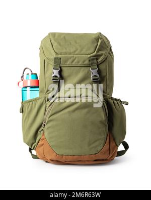 Green backpack Stock Photo