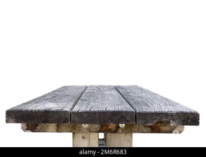 Old empty wooden table Stock Photo