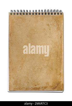 Vintage spiral close notebook Stock Photo