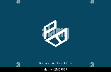 Alphabet letters Initials Monogram logo PB , BP Stock Vector