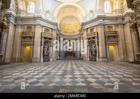 Royal Church in Reggia di Venaria Reale, Turin, Italy. Stock Photo