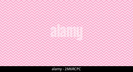 Zigzag seamless pattern. Geometric zigzag chevron lines texture. Seamless vector illustration. Gender reveal pink baby girl style ornament. Stock Vector