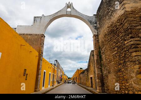Izamal, the yellow city, Yucatan Mexico Stock Photo