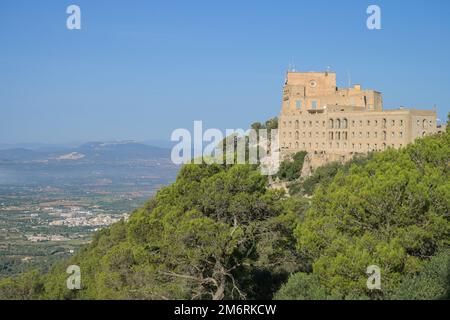 Klosteranlage Santuario de San Salvador, Mallorca, Spanien Stock Photo