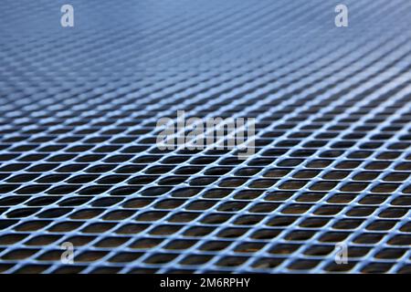 Expanded metal grid as background Stock Photo