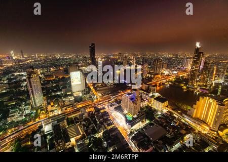 Nightshot from Bangkok, Bangkok, Thailand Stock Photo