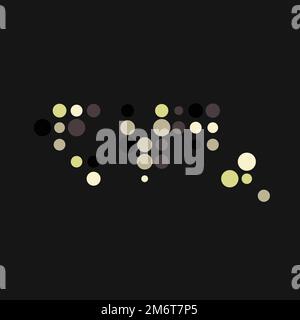 World Map Silhouette Pixelated generative pattern illustration Stock Vector