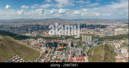 Panorama view of Ulaanbaatar Mongolia Stock Photo