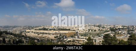 Panorama of Jerusalem Stock Photo