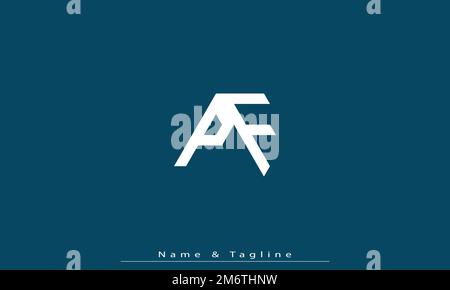 Alphabet letters Initials Monogram logo PF , FP Stock Vector
