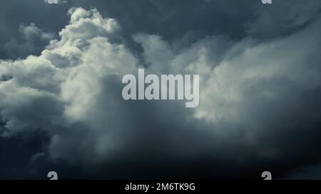 Dramatic dark storm clouds Stock Photo