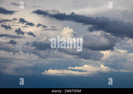 Storm clouds in sky background Stock Photo