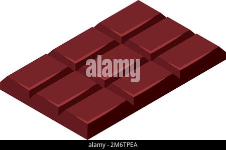 isometric chocolate bar Stock Vector