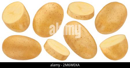 Potato isolated on white background with clipping path Stock Photo