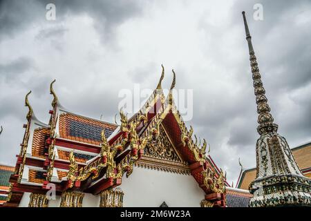 Religious facilities of Wat Po (Temple) Stock Photo