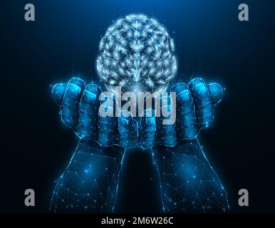 Human brain and IQ test text isolated on white background. 3D illustration  Stock Photo - Alamy