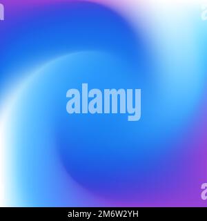 Blurred swirl gradient background. Purple, blue, teal abstract wallpaper. Liquid vortex flowing. Vibrant mesh texture. Square Stock Vector