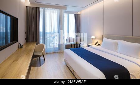 Luxury bedroom of a 5 star hotel Stock Photo