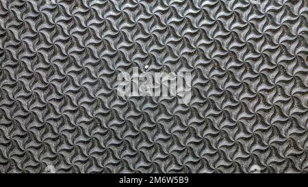 Patterned mat rug texture, patterned rug background. Stock Photo