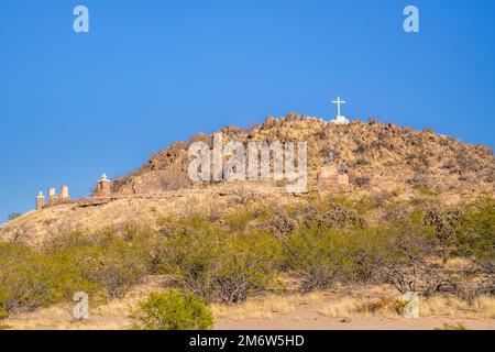 An overlooking view of Tucson, Arizona Stock Photo