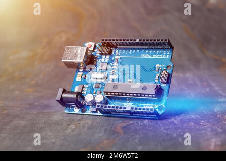 Micro controller board for education Stock Photo