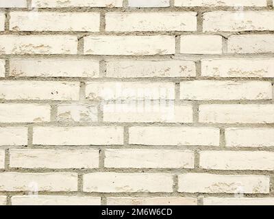 Brick wall white background Stock Photo